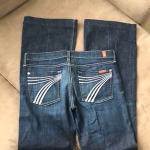 7 for all mankind flare leg jean size 29
